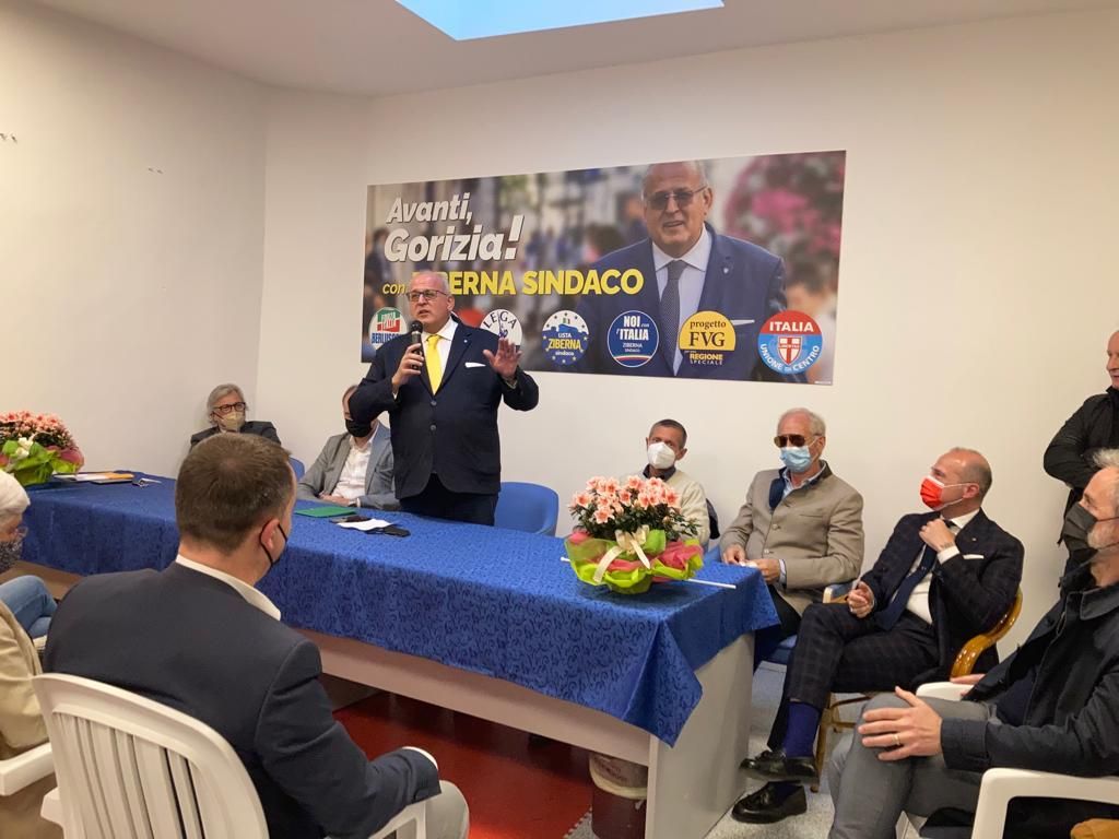 Immagine per Ziberna apre la sede elettorale, «liberiamo Gorizia dai no se pol»